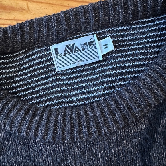LAVANE New York Men's Abstract Sweater M Vintage - Picture 6 of 8